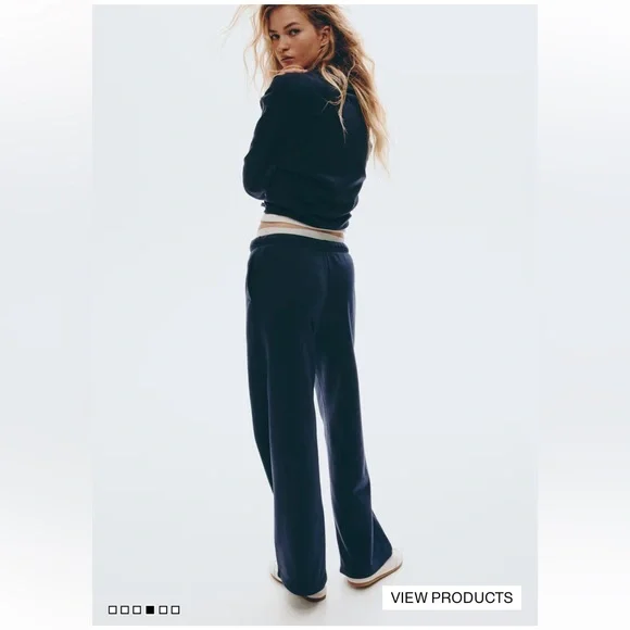 H&M wide-leg sweatpants - Picture 2 of 4